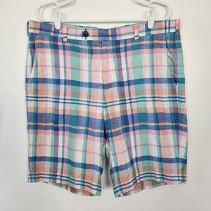 Brooks Brothers Baird McNutt Irish Linen Men's Bermuda Shorts, 36 Inch Waist